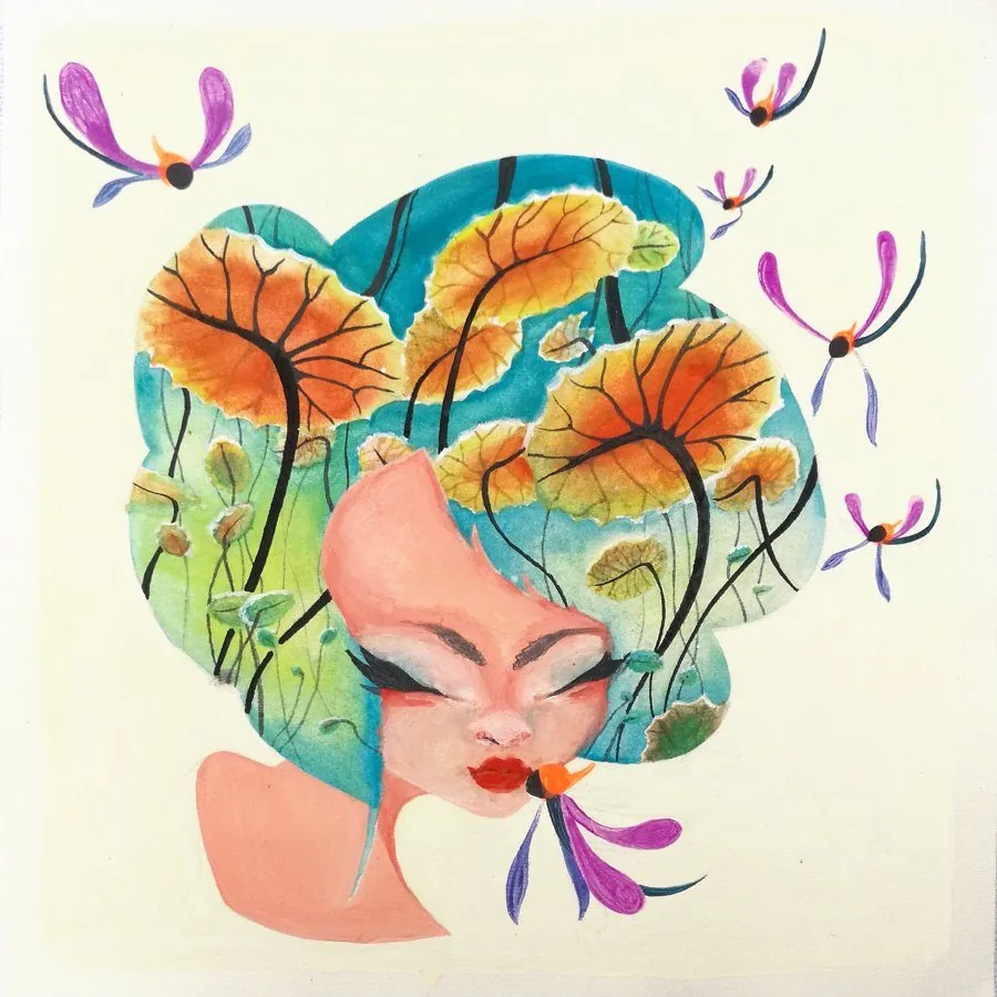Lotus Woman illustration